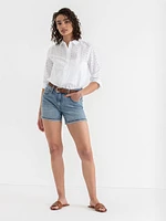 Classic Shirt with Eyelets