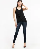 Sleeveless Twist Front Hacci Top
