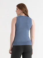 Sleeveless Layering Sweater Tank