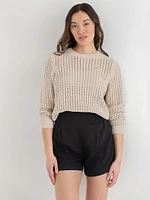 Viscose Linen Pull-On Shorts