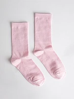 Ribbed Crew Socks