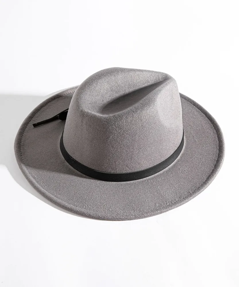 Leather Detail Panama Hat