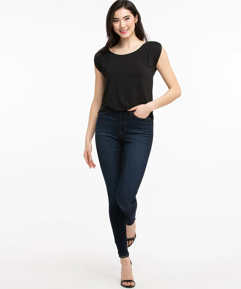 Eco-Friendly Ruched Shoulder Tee