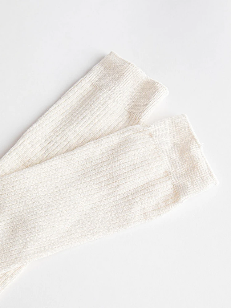 Knee High Ribbed Socks