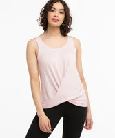 Sleeveless Twist Front Hacci Top