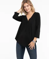 Eco-Friendly 3/4 Sleeve Knit Shirt