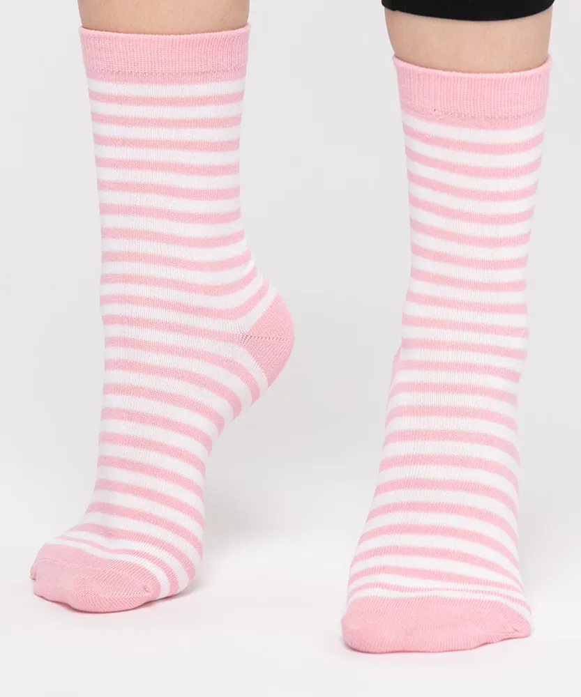 Pink Striped Socks