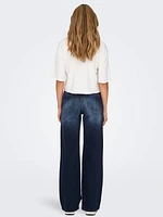 Madison Blush Wide Leg Jeans