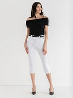 Harlow Skinny Capri Pant Microtwill