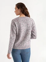 V-Neck Confetti Sweater