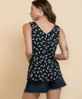 Eco Friendly Sleeveless Zip Front Tank