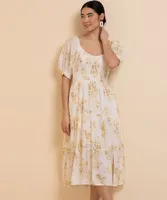 Sweetheart Tiered Midi Dress