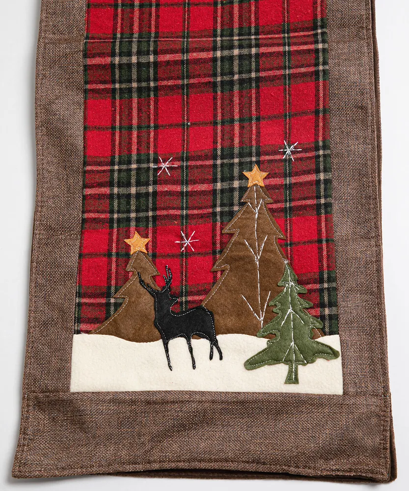 Festive Plaid Table Runner