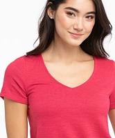 Short Sleeve V-Neck Hacci Tee