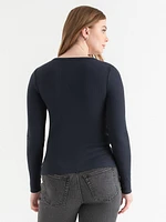 Long Sleeve Henley Shirt