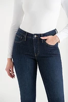 Stevie Straight Mid Rise Jeans