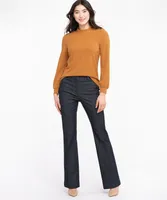 Ribbed Long Sleeve Mock Neck Top