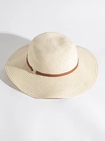 Wide-Brim Straw Hat