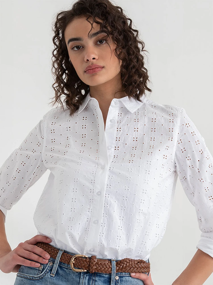 Classic Shirt with Eyelets