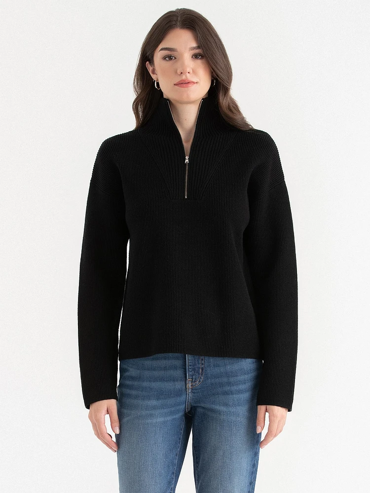 Quarter Zip Pullover Sweater