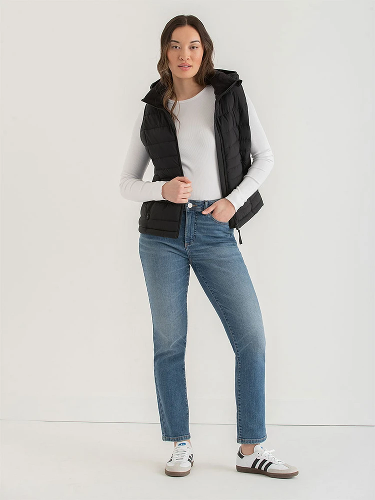 Peyton Packable Vest with Removable Hood