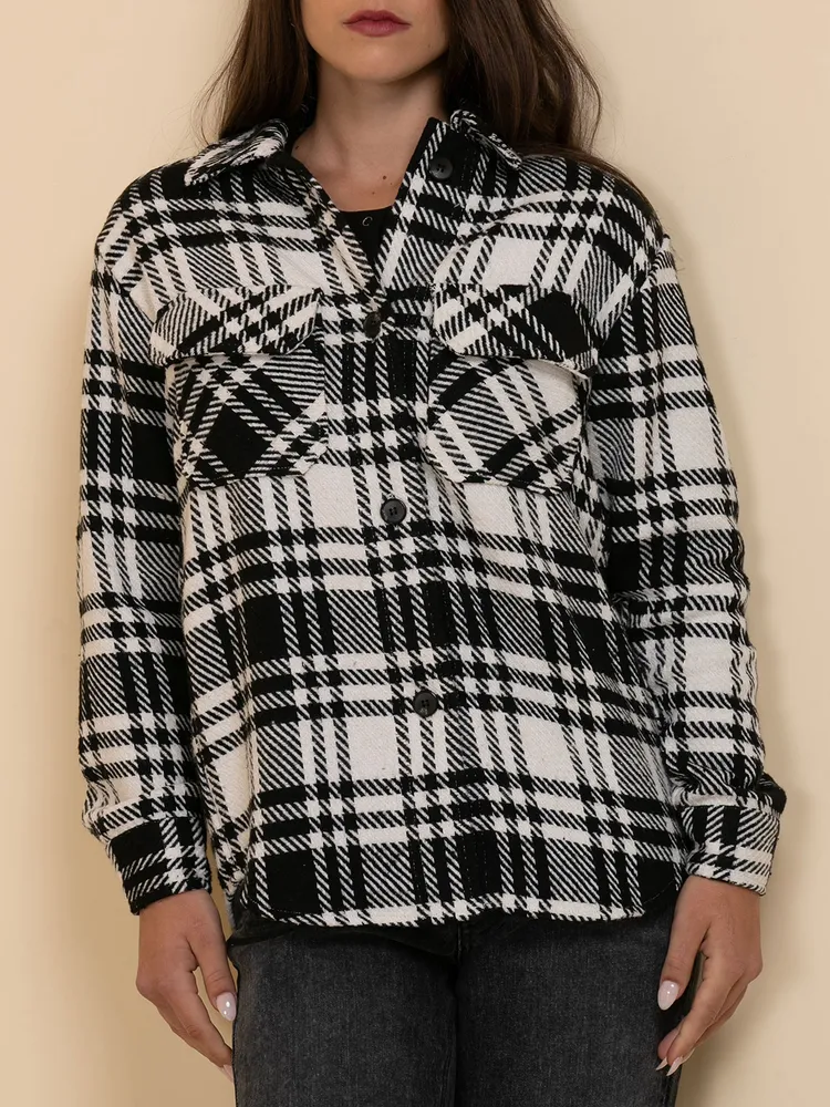 Plaid Shacket by Autres Filles