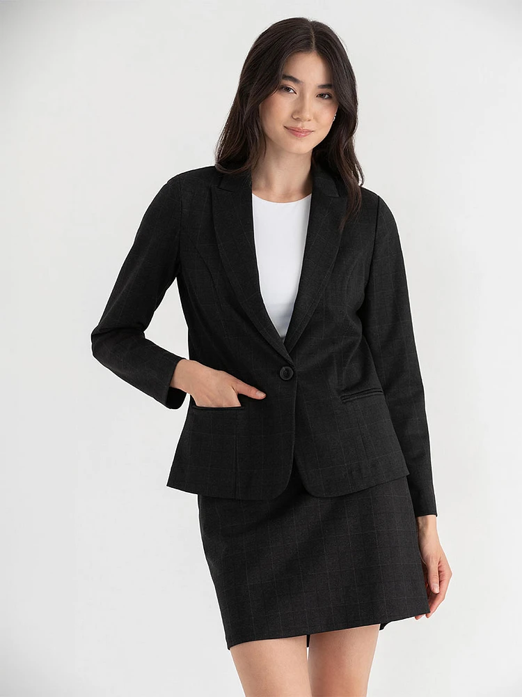 Oxford Classic Suit Blazer Luxe Ponte