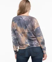 Tie-Dye Elastic Bottom Top