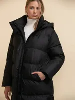 Devon Full-Length Puff Coat with Removable Hood