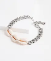 Shell & Chain Link Bracelet