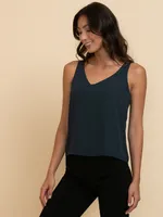 Vera Sleeveless 2-Layer Essential V-Neck Blouse