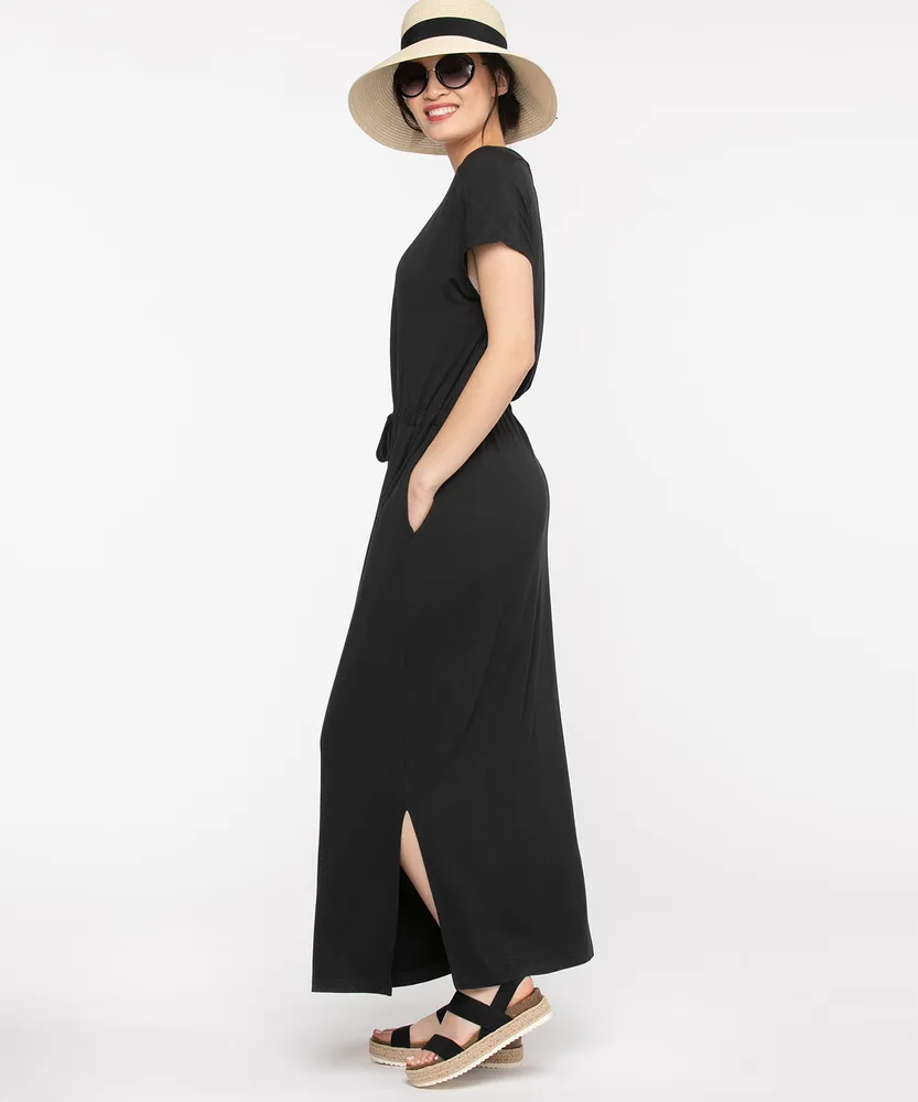 Drawstring Maxi Dress