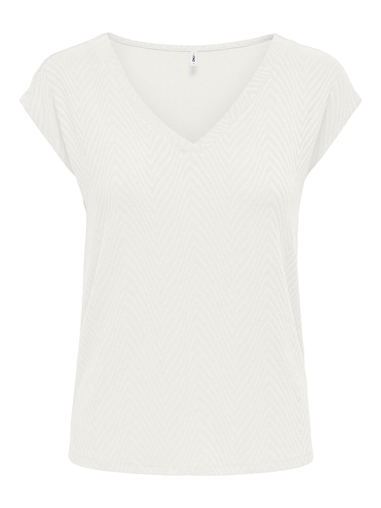 Zuri Short Sleeve V-Neck Top