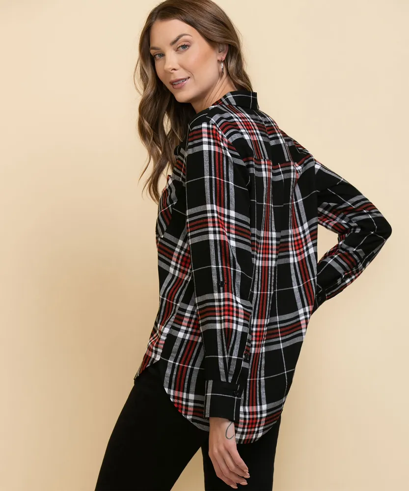 Long Sleeve Plaid Shirt