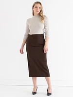 Evan Crepe Midi Skirt