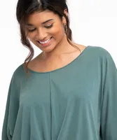 Long Sleeve Knot Front Top