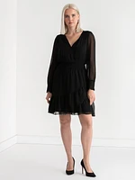 Nova Smocked Mini Dress Chiffon