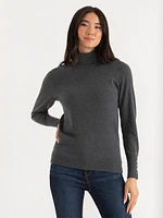 Cashmere-Blend Turtleneck Sweater