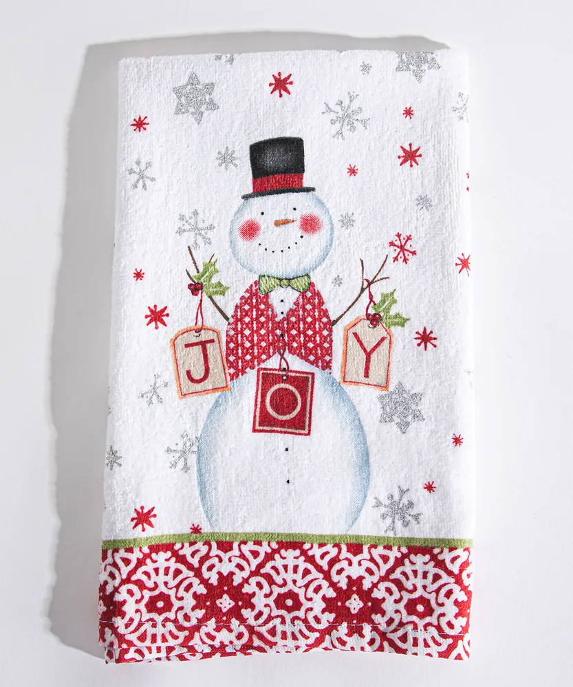 Festive Snowman Kitchen Towel