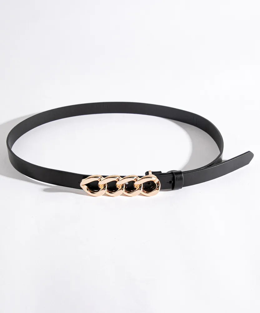 Thin Chain Buckle Belt