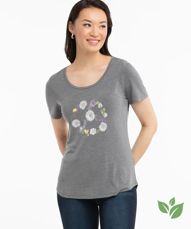 RICKI'S Eco-Friendly Scoop Neck Assorted Graphic Tee