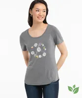 Eco-Friendly Scoop Neck Assorted Graphic Tee