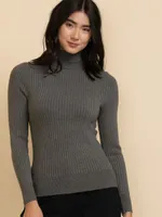 Rib Turtleneck Sweater