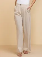 Viscose Linen Wide Leg Pant