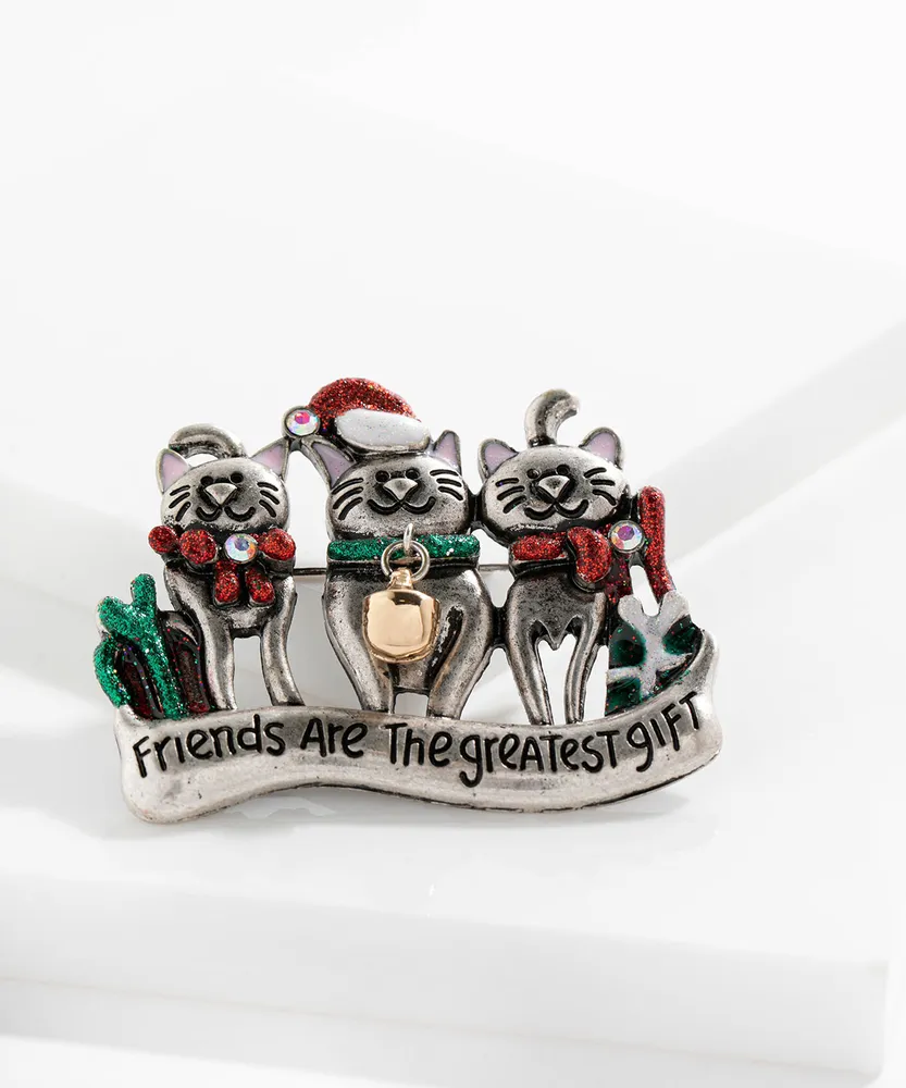 Friends Are The Greatest Gift Brooch