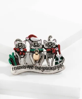 Friends Are The Greatest Gift Brooch