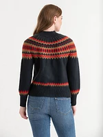 Mock Neck Balloon Sleeve Sweater