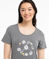 Eco-Friendly Scoop Neck Assorted Graphic Tee