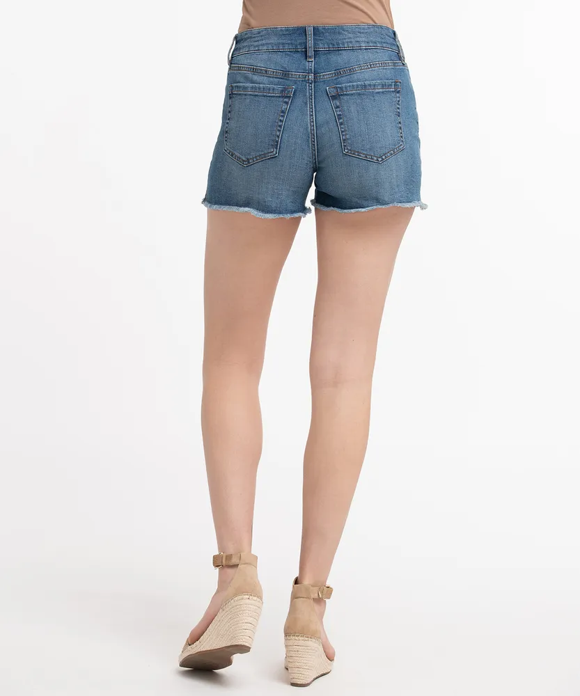 5-Pocket Destructed Denim Short