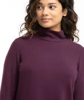 Mock Neck Tunic Top